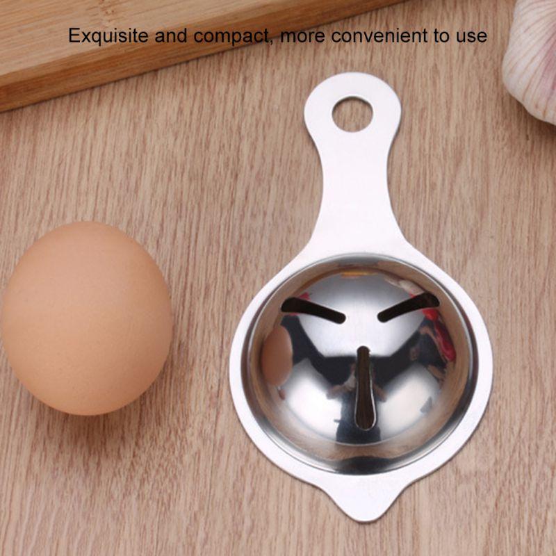 304 Stainless Steel Egg White Egg Yolk Separator Baking Kitchen Tools With Hanging Ear Separator Mirror