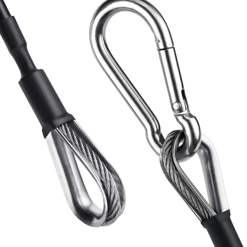 1/2 Stück 25cm Fitnessstudio-Kabelverlängerung Kompatibel mit Bowflex Heimfitnessstudio-Zubehör für LAT/Trizeps-Zug nach unten und Beinstreckmaschine