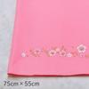 Hina March Floor Decoration Rug with Cherry Blossom Pink Felt Rug Dolls, Embroidery, B, 75x55cm,