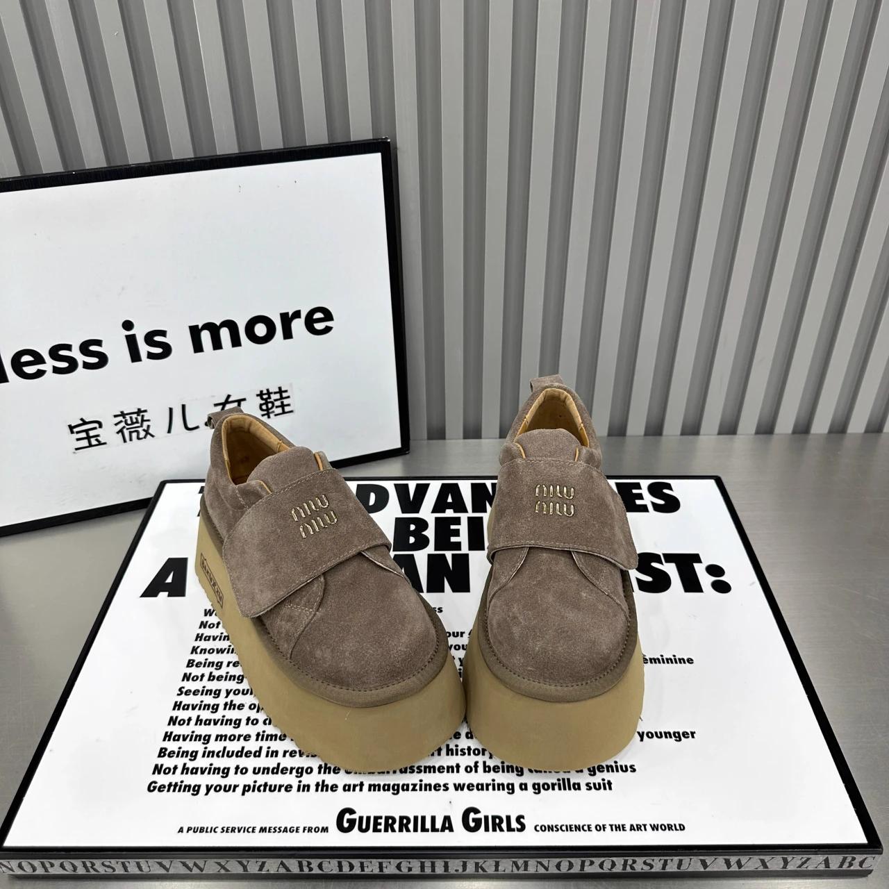 

Замшевые женские туфли-лоферы на платформе, повседневные кроссовки на высоком каблуке, осенний тренд, беговой бренд, спорт 2024, зима, хлопок, Zapatillas Mujer 35 хаки