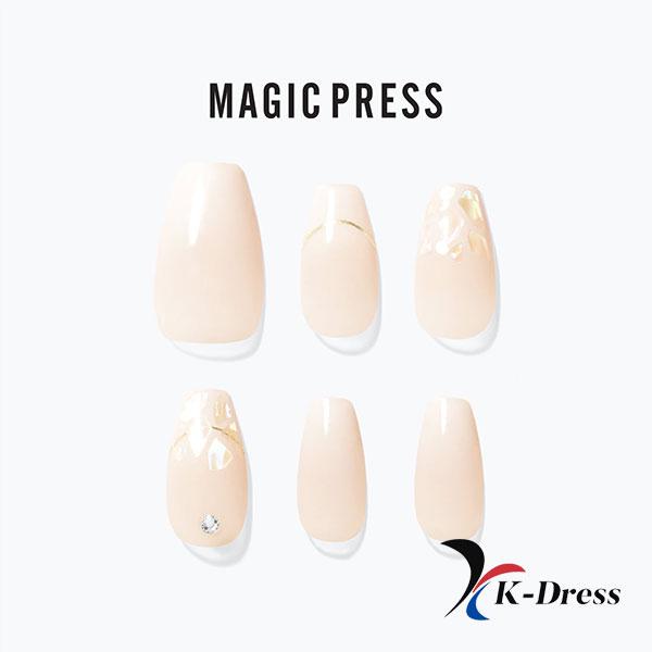 Wedding Dress (Coffin) Nail Tips Magic Press Dashing Diva