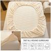 Winter Velvet Mattress Cover Thicken Warmth Bed Cover Bedsheet Bed Linen Soft Plush Warm Fitted Sheet Winter Velvet Bedcloth
