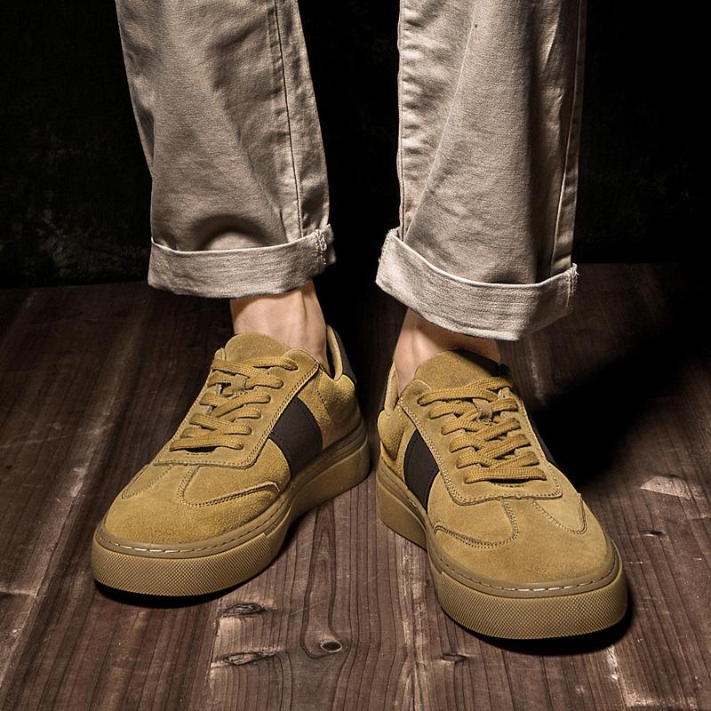 Fashion Stylish Mens Outdoor Sneakers Male Comfortable Skate Shoe High Quality Men Casual Shoes Genuine Leather Men's Walking Footwear