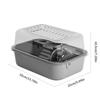 High Visibility Pet Cage Detachable Hamsters Cage with Quiet Wheel and Double Layer Design for Natural Rodents Behaviors