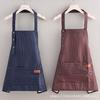 Unisex Strappy Composite Fabric Apron: Oil-Proof, Dirt-Resistant for Home Cooking & Catering