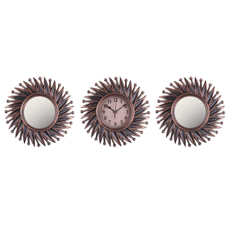 Wall Clock Retro Silent Living Room Home Wall Clock Bedroom Round Art Clock Quartz Clock