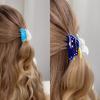 1pc Weather Series Grab Clip Fun Printed Hair Grab Small Top Clip Disc Hair Tail Clip Premium Shark Clip