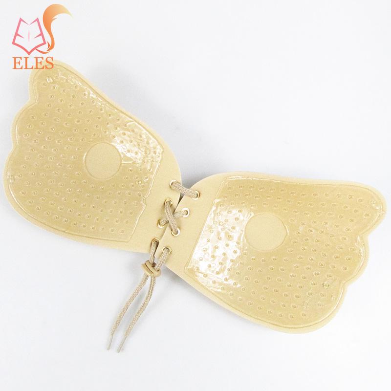 

Бесшовный бюстгальтер Невидимый силиконовый бюстгальтер с открытой спиной без бретелек Бюстгальтер пуш-ап сексуальное нижнее белье C бежевый