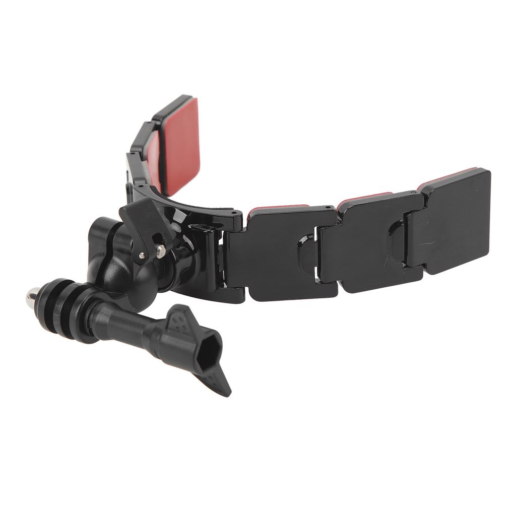 Motorcycle Helmet Chin Mount for Action Camera 3 Sections Detachable Double Sided Ddhesive 360 Degree Rotation Helmet Chin Mount