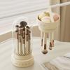 2-in-1 Makeup Brush Storage Bucket Dustproof Desktop Organizer Box  Dressing Table