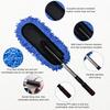 2 PCS Microfiber Car Duster, Scratch Free Auto Exterior Interior Large Dusting Cleaning Brush, Multipurpose Vehicle Dust Cleaner with Extendable