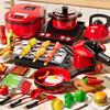 Kids Mini Home Kitchen Utensils Toy Set Pretend Play Cooking Simulated Food Game Boys Girls Birthday Gifts 3+ Year Old