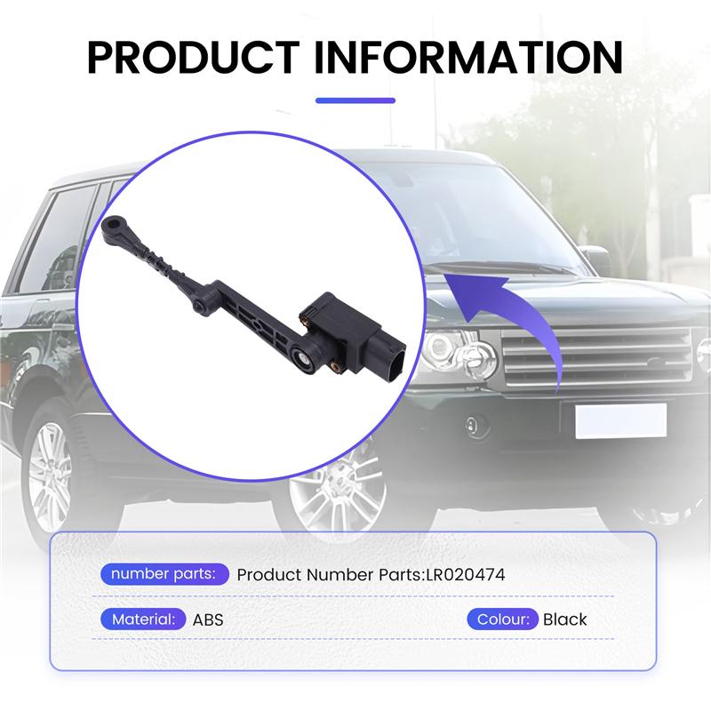 ABLZ-Car Front Right Headlight Level Sensor Height Sensor LR020474 For Land Rover Range Rover Sport 2006-2009