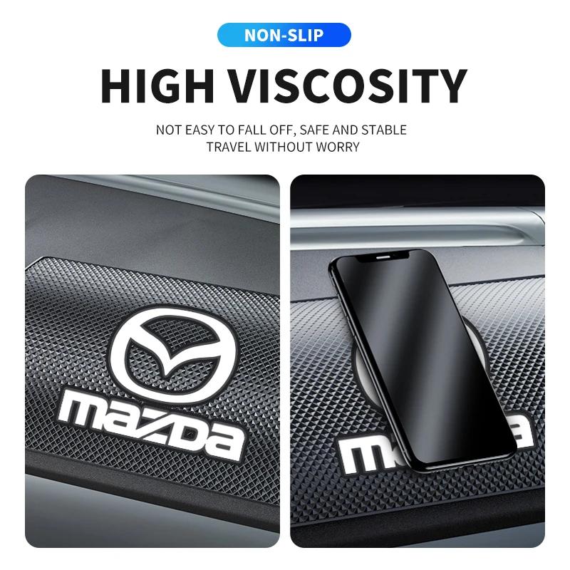 Covoraș Anti-Alunecare din Silicagel pentru Bord Mașină, Suport Telefon, Ochelari de Soare, Pad Anti-Alunecare pentru Mazda CX MX5 CX30 RX8 Miata Atenza Axela Accesorii
