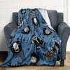 1pc Winter Animals Print Blanket  Lightweight Flannel Throw Blanket For Sofa, Bed, Living Room, Office, Outdoor Travel, Camping, Soft All-Season Throw