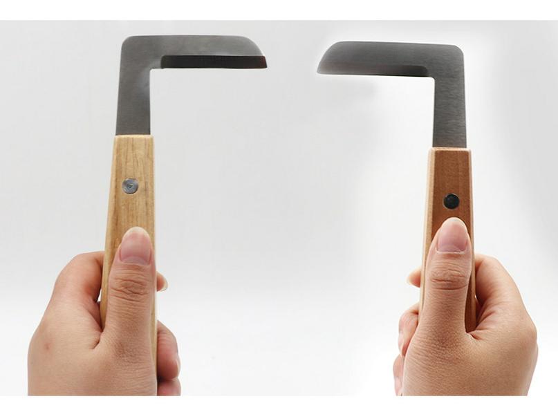 Veterinary Hoof Trimming Tool Set: L-Shaped Knife, Straight Knife, Pliers for Cow, Horse, Sheep & Donkey. Left & Right Hand Use.