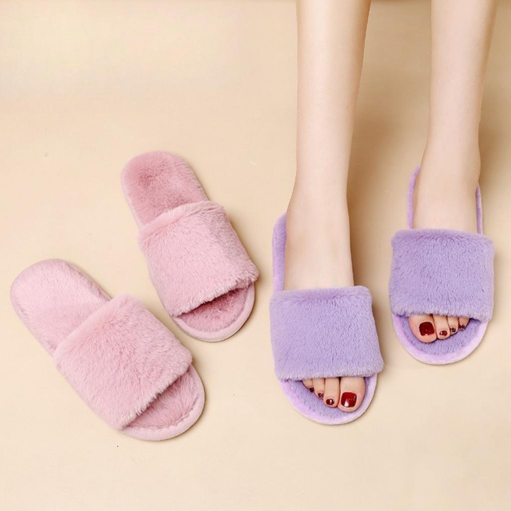 Mao Mao Slippers, Women's Shoes, Outerwear Shoes, Cotton Slippers, Thermal Shoes, Casual Slippers, Breathable, Cotton Shoes