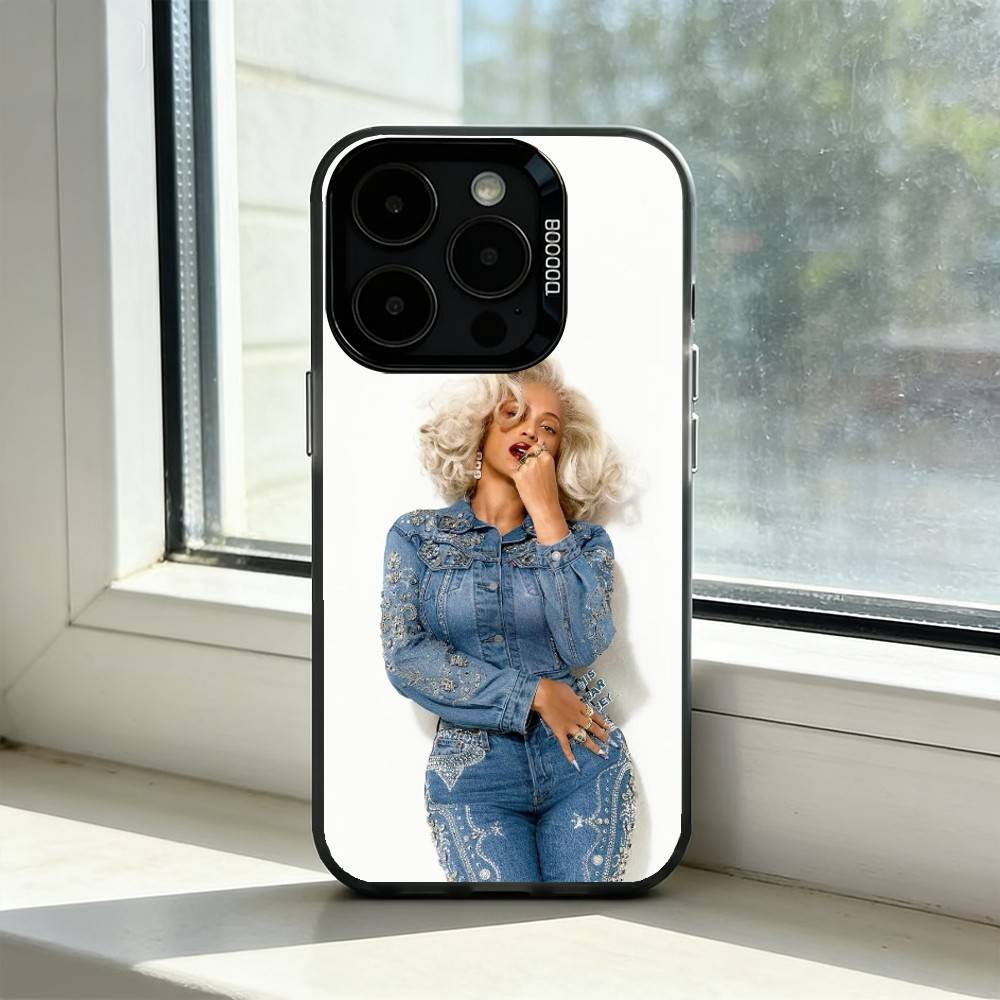 

Beyoncé - Cowboy Carter Phone Case For iPhone 17,16,15,14,13,12,11 Plus,Pro Max,XS,Colored Silver Plated Inside Cover iPhone15promax