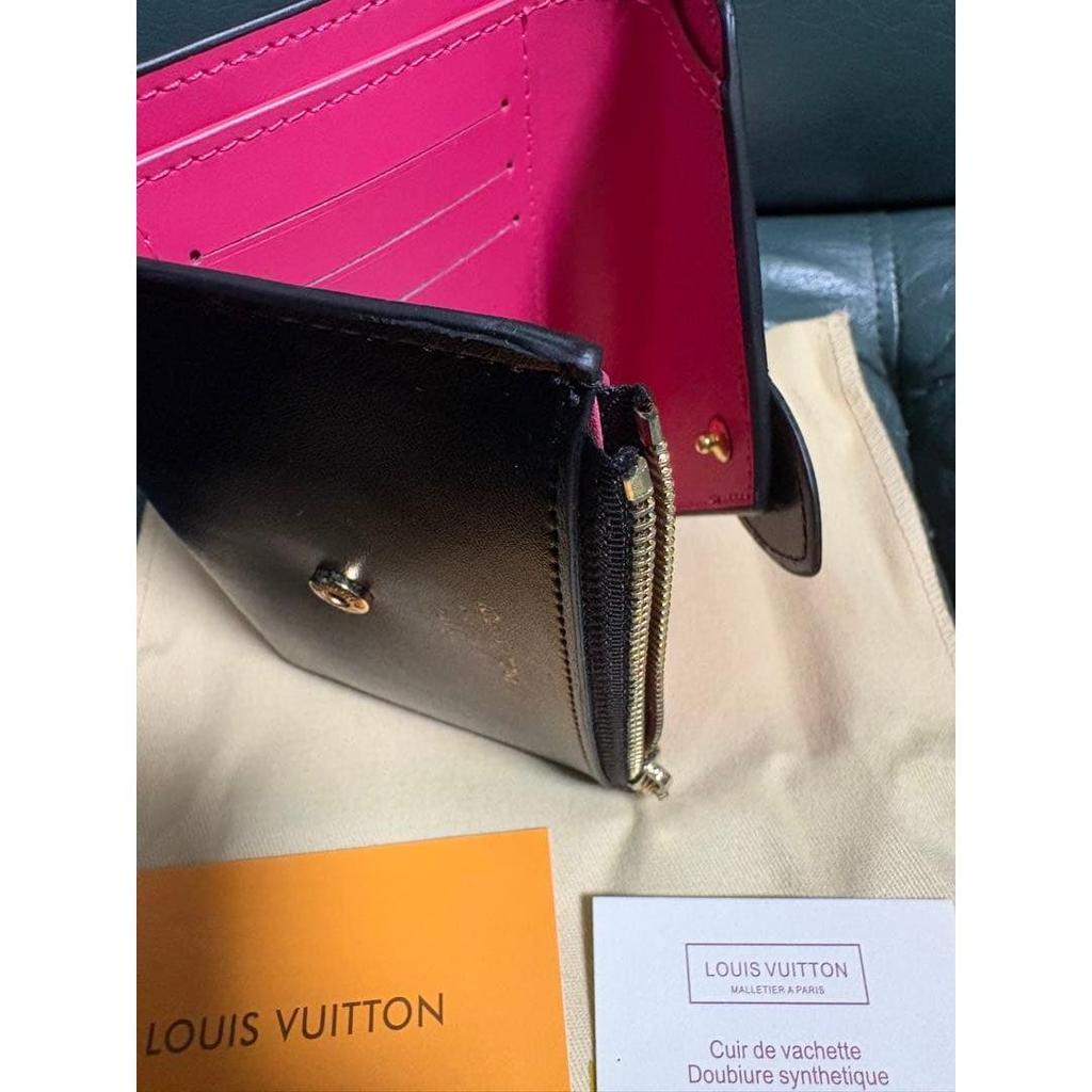 Used LOUIS VUITTON tri-fold wallet black pink