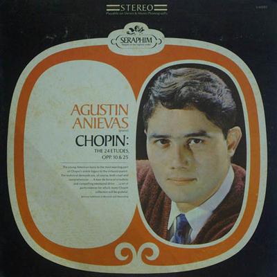 LP Record FR?D?RIC CHOPIN, AGUSTIN ANIEVAS - The 24 Etudes, Opp. 10 & 25 S60081 Seraphim 1968 US Classical Used
