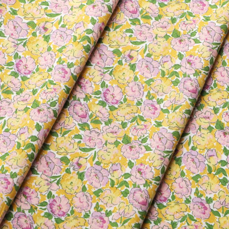 100x150cm French Sweet Floral Fabric Pure Cotton Printed Poplin Fabric Girl Dress Clothing Fabric Handmade DIY Accessories