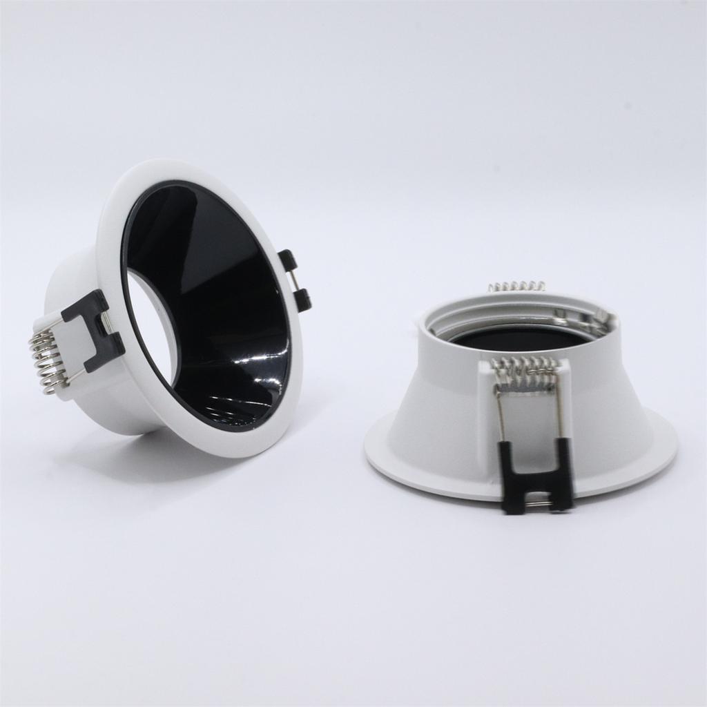 5 Pcs Ceiling Downlight Frame with MR16 Lamp Cap Modern Design Ceiling Spotlight Bedroom Recessed Round Spotlights for Bedroom