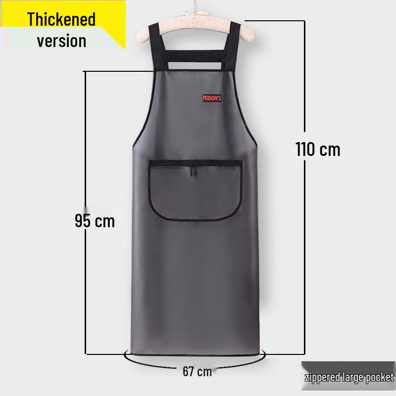 Unisex TPU Waterproof & Oil-Proof Transparent Apron for Cooking & Catering with Custom Logo