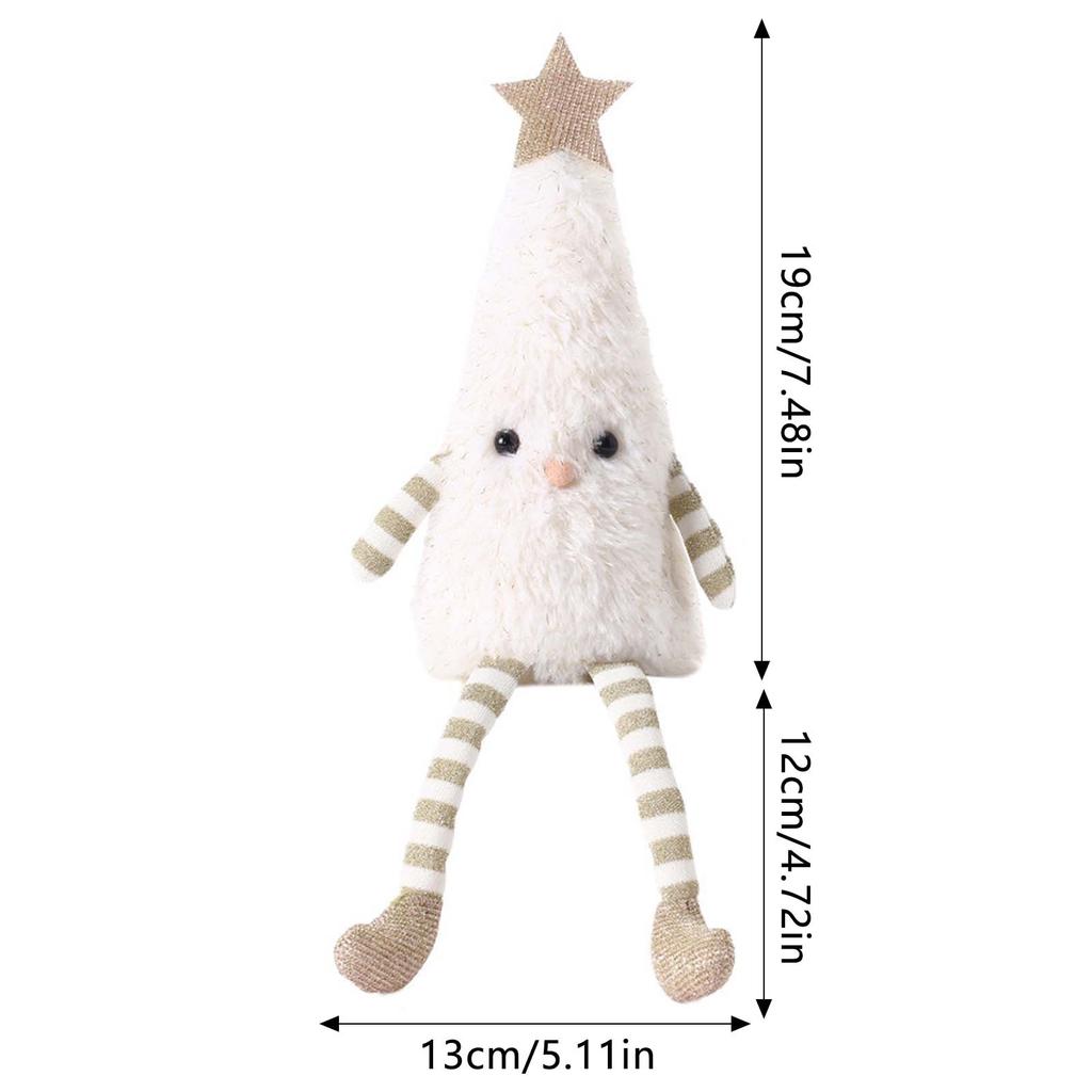 Christmas Tree Gnome Doll Easy Posing and Standing Good Luck Doll Suitable for Bring Warmth Happiness