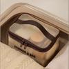 New Mesh Cosmetic Bag Translucent Large Capacity Travel Storage Bag Zipper Lightweight Toiletry Bag