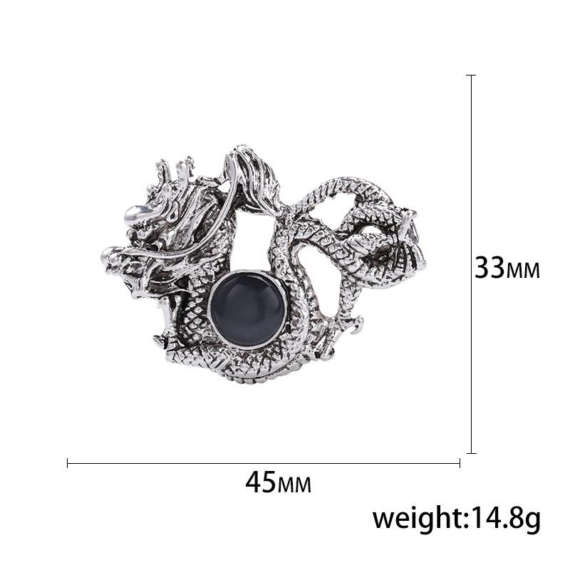 Broșă dragon creativă personalizată, accesorii versatile pentru costum și îmbrăcăminte