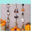 Festive Halloween Beaded Decorations Featuring Witches Bats And Ghosts For Home Parties