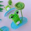 Artistic 3D Hand Crochet Baby Hair Accessory Soft Knitting Hairpin Lightweight Vibrant Color Headwear for Infants