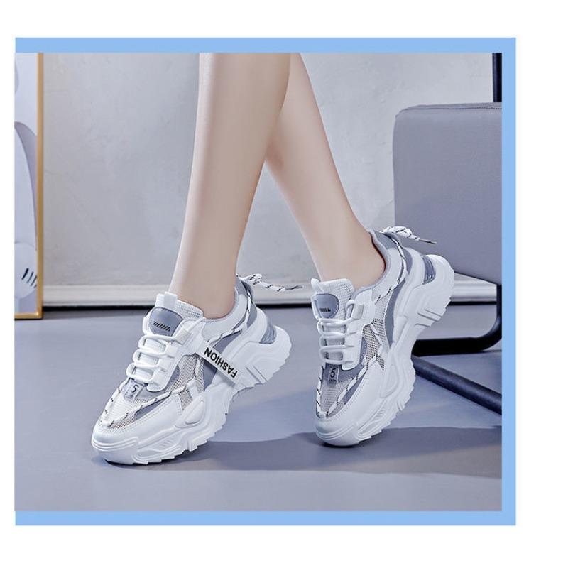 Versatile Student Casual Shoes, Thick Soled Mesh Shoes, Women's Shoes, Running Shoes, Sports Shoes
