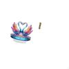 Acrylic Swan Tabletop Centerpiece And Miniature Grandfather Clock 1/12 Scale Room Decor for Office