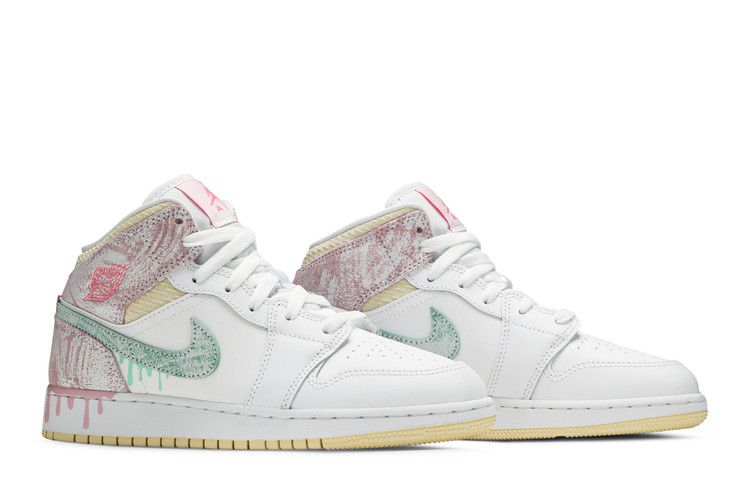 Jordan 1 Mid Paint Drip (GS)