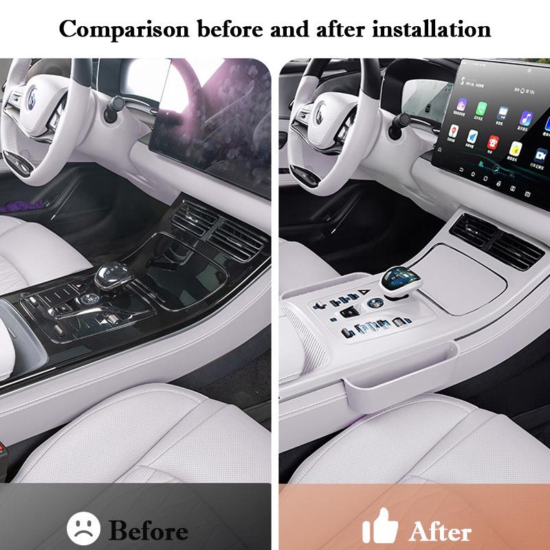 For BYD Han EV DM-i -2025 Car Center Control Silicone Wireless Charging Anti-slip Mat Protective pad Storage Box Accessories