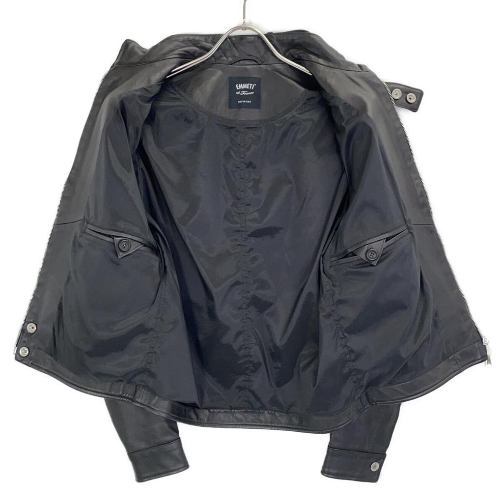 EMMETI BEAMS Exclusive VALLICO SP Black Single Riders Jacket 44 blackUsed