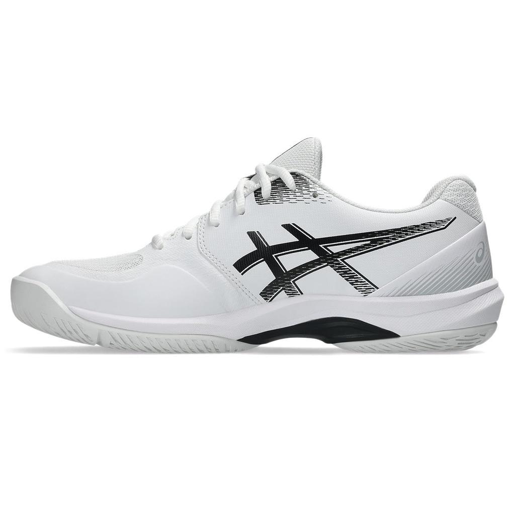 ASICS COURT HUNTER FF 1071A111 Indoor Sports Size 101 Size 2E Men's Shoes, (White/Black), 25.5 cm,