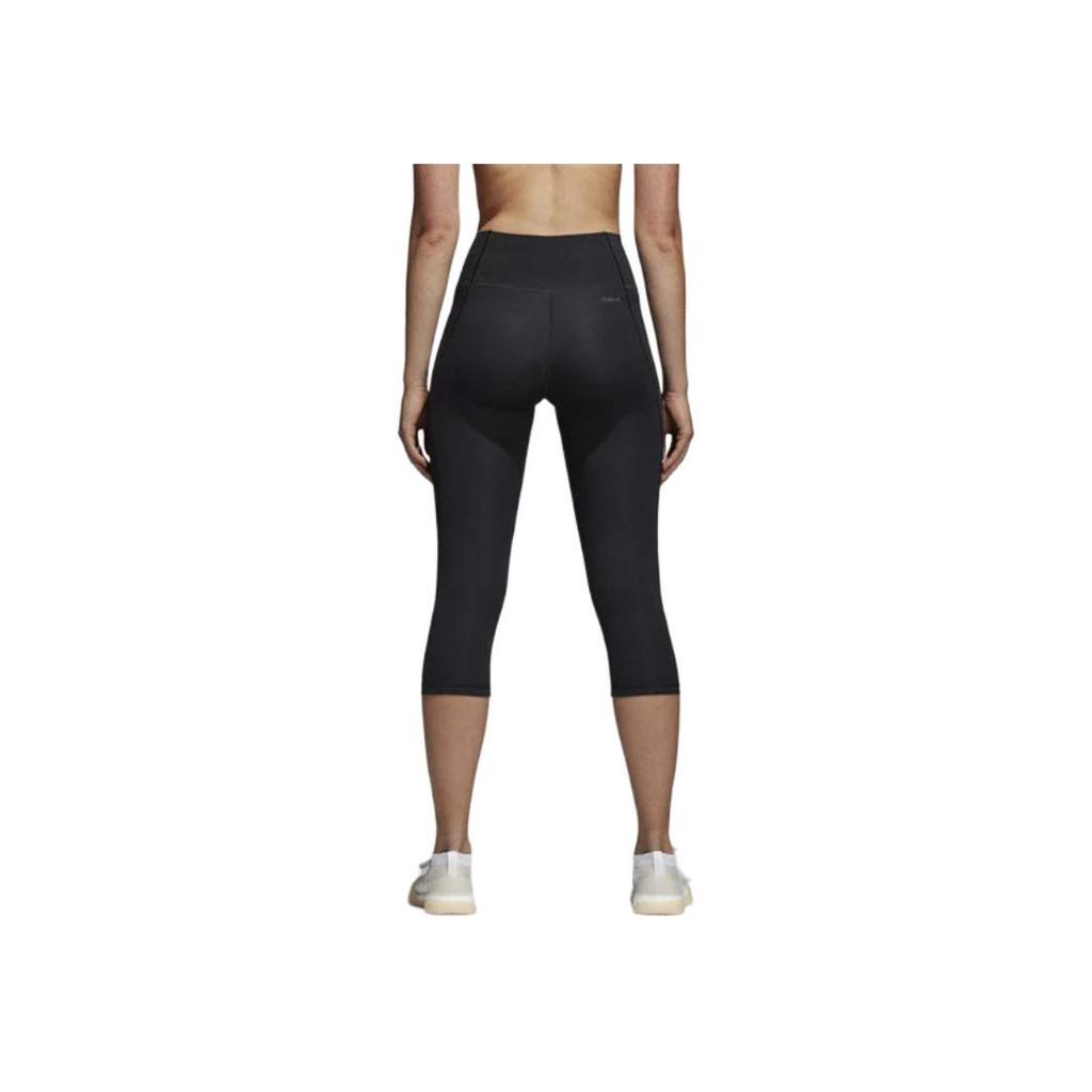 Adidas Ultimate Climalite High Waist Fashion Casual Three-Quarter Sports Shorts Women Shorts Black CD3126
