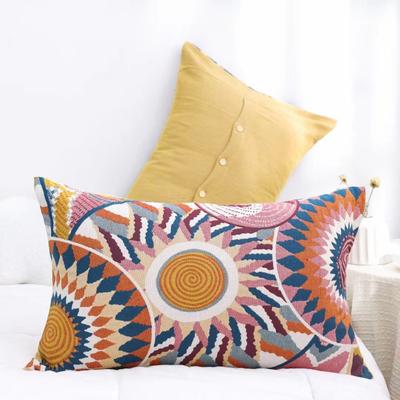 Soft Thick Cotton Pillowcases Set Of Two Simple Cartoon European Style Non-Slip Durable Pillow Covers Breathable Comfortable All Cotton Design