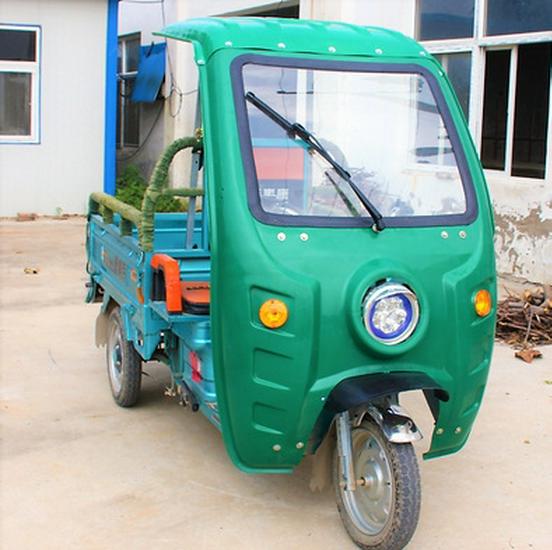 Electric Tricycle Rain & Sun Canopy with Tempered Glass
