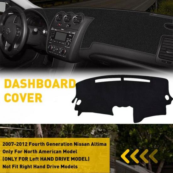 Interior Car DashMat Dash Cover Mat Dashboard Pad for Nissan 2007-2012 Altima EV