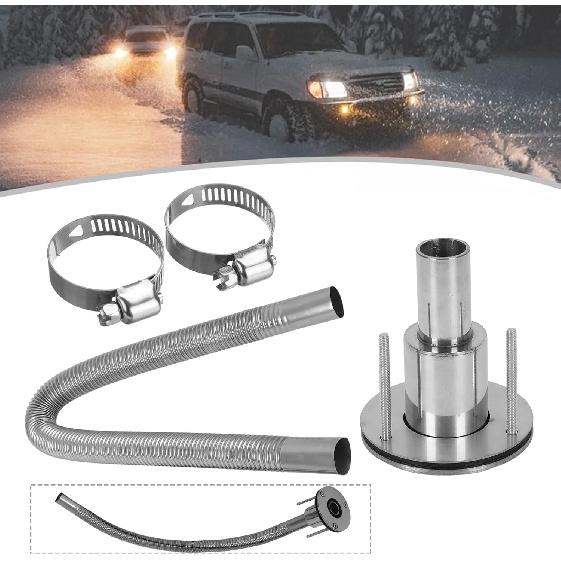 Stainless Steel 316 thru hull exhaust kit, Thru Hull Exhaust fitting 24mm Tube Pipe + 24'' Exhaust Pipe Parking Air Heater 1 Inch/25mm Inner Fitting