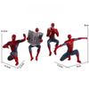 Spider Man Action Figure 4 Pcs 7-9Cm Superhero Spiderman Anime Collection Mini Model Toys Children Gift Desktop Decor