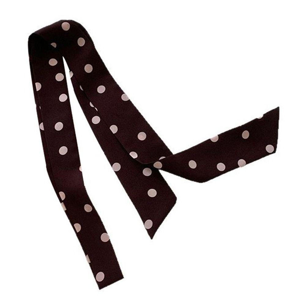 Korean Long Silk Scarf Summer Hair Band Fashion Bags Handle Decor For Women