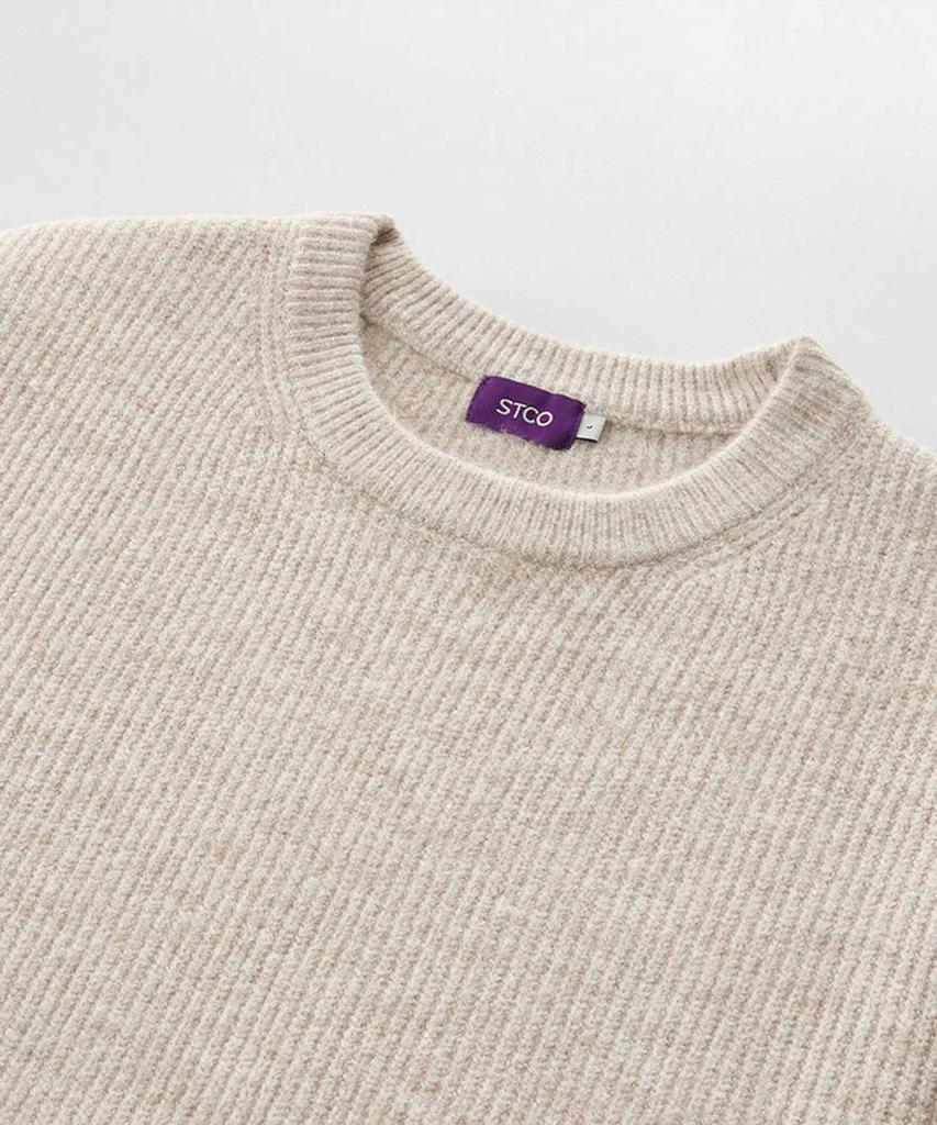 STCO Oversized Hazzi Solid Knit Ivory_Sktuc71Osi