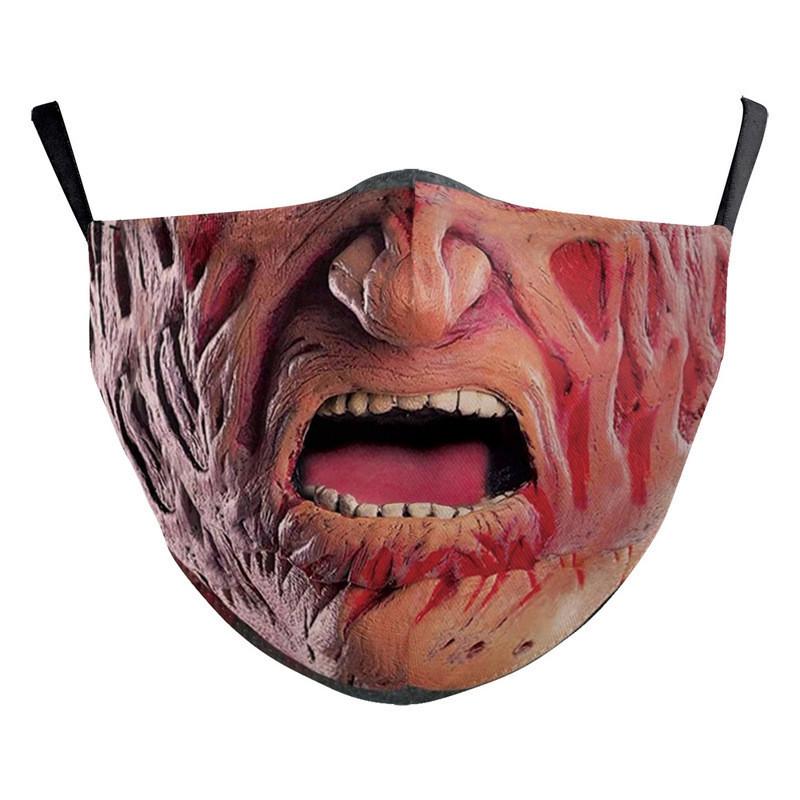 Funny Digital Print Cotton Face Mask Fashion Creative Dustproof Reusable Daily Protective Face Cover