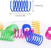 4/100pcs Cat Spring Toy, Cat Spiral Toys Interactive For Indoor Colorful Cats Plastic Springs Coil For Kitten Hunting Swatting