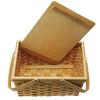 DEAN DELUCA Large Basket with Natural Large Perfect for Lunch Sports and the Made of Natural Includes Shopping Bag & Lid, Beige, Storage, Picnics,