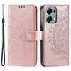 For Xiaomi Redmi Note 13 Pro 4G/Poco M6 Pro 4G Etui Lommebok Lærdeksel Mandala Blomst